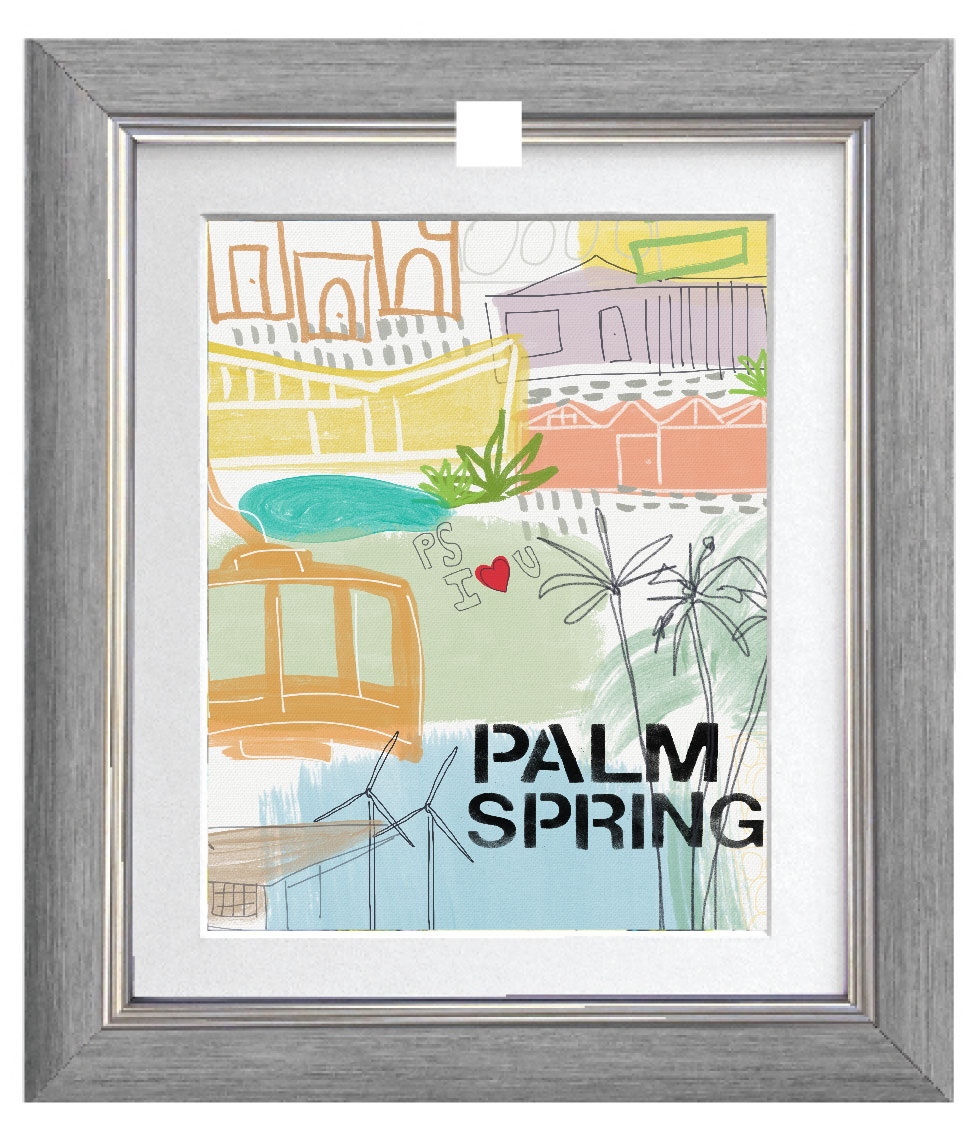 “Palm Springs Cityscape” by Linda Woods